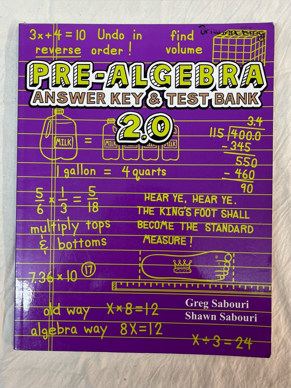 Teaching TextBooks PRE Algebra Text And Answer Keys VER. 2.0 Math Homeschool